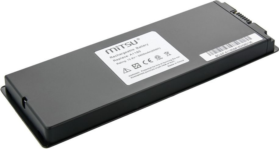 Bateria Mitsu do Apple MacBook 13', 5600 mAh, 10.8V (BC/AP-A1185B) 1