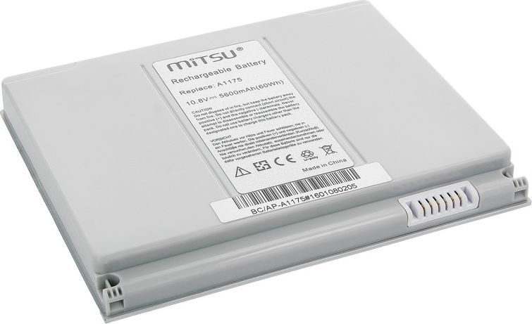 Bateria Mitsu do Apple MacBook Pro 15.4', 5600 mAh, 10.8V (BC/AP-A1175) 1
