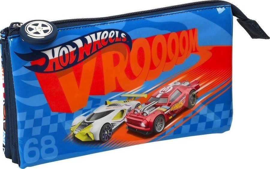 Piórnik Hot Wheels Torba szkolna Hot Wheels Challenge Wielokolorowy Granatowy (22 x 12 x 3 cm) 1