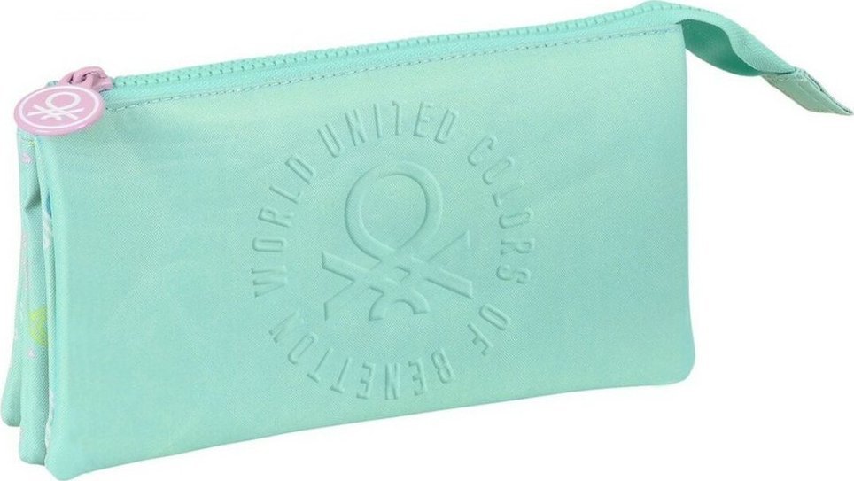 Piórnik Benetton Torba szkolna Benetton World Mięta (22 x 12 x 3 cm) 1