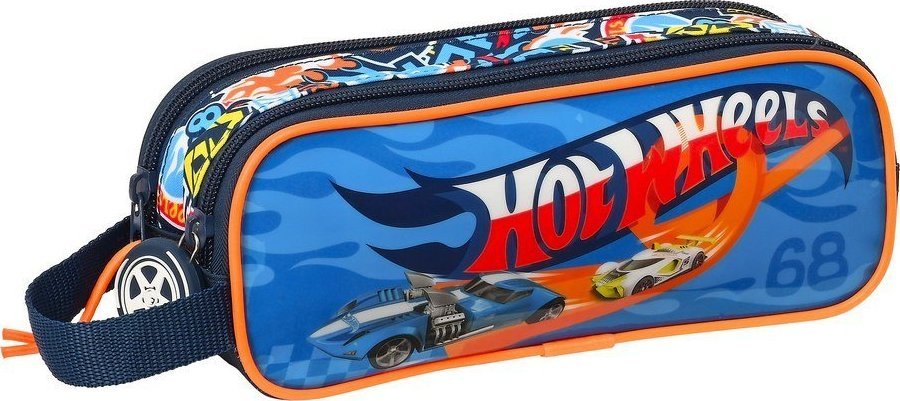 Piórnik Hot Wheels Torba szkolna Hot Wheels Challenge Granatowy (21 x 8 x 6 cm) 1