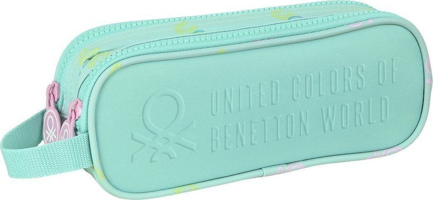 Piórnik Benetton Torba szkolna Benetton World Mięta (21 x 8 x 6 cm) 1