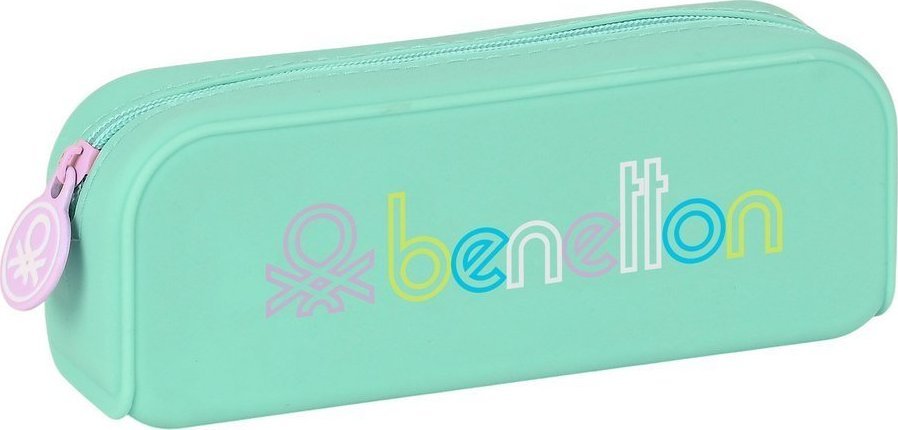 Piórnik Benetton Torba szkolna Benetton World Mięta (18.5 x 7.5 x 5.5 cm) 1