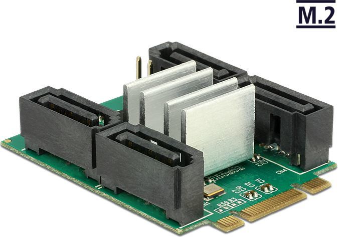 Delock Konwerter M.2 B+M > 4x 7-pin SATA III z obsługą RAID (62850) 1