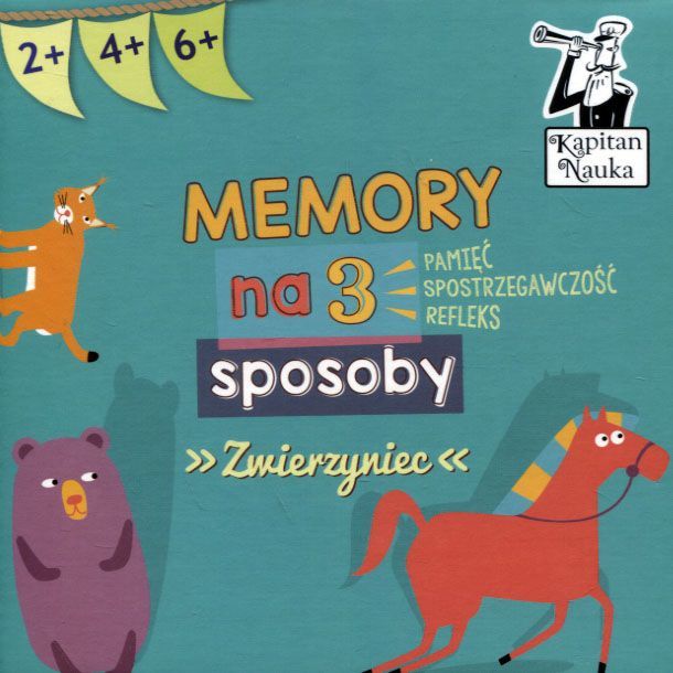 Edgard Kapitan Nauka. Memory na 3 sposoby. Zwierzyniec 2+ 4+ 6+ 1