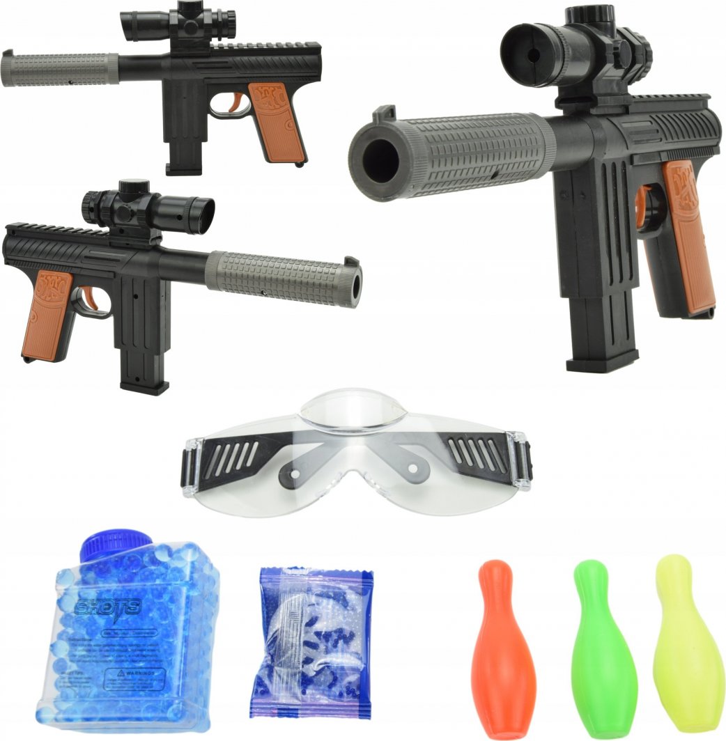 Skleplolki MINI KARABIN PISTOLET NA KULKI ŻELOWE ZESTAW 1
