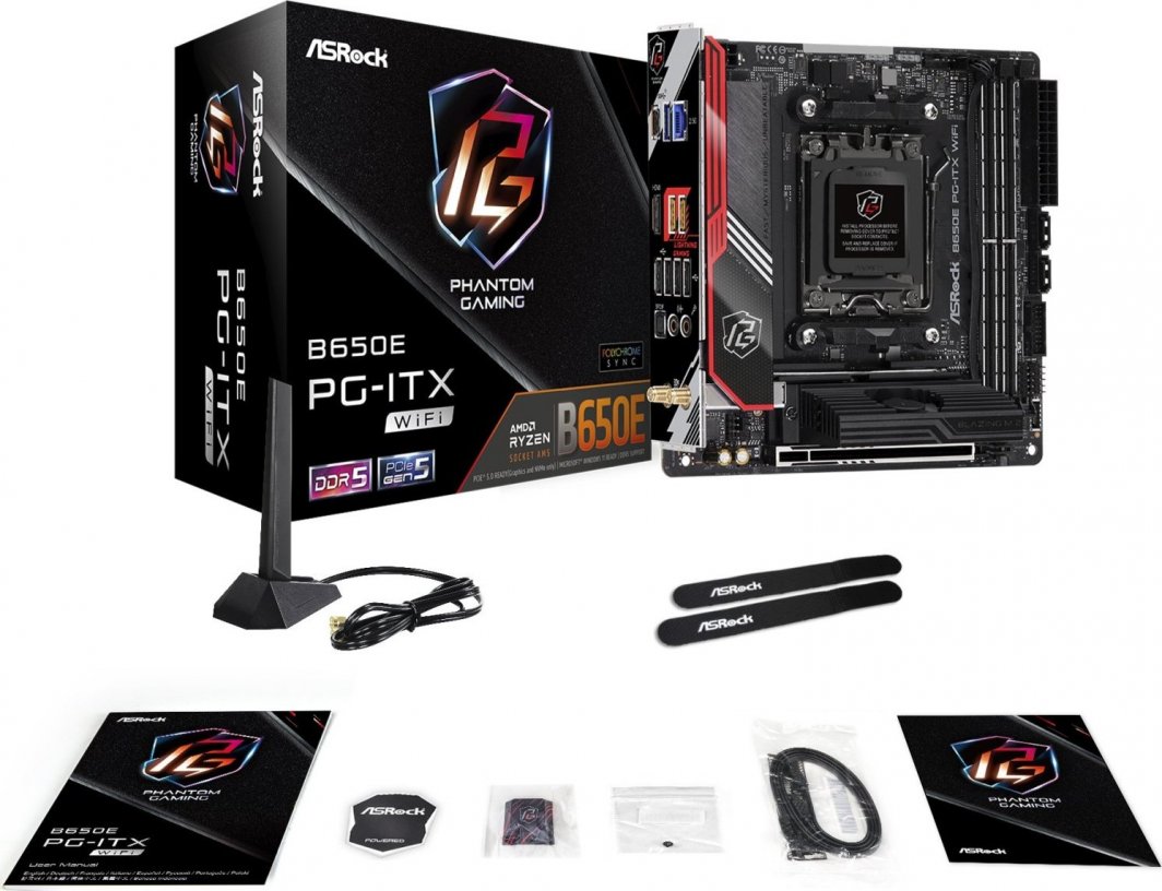 マザーボード ASRock B650E PG-ITX WiFi AM5 ASRock | B650E PG-ITX WiFi