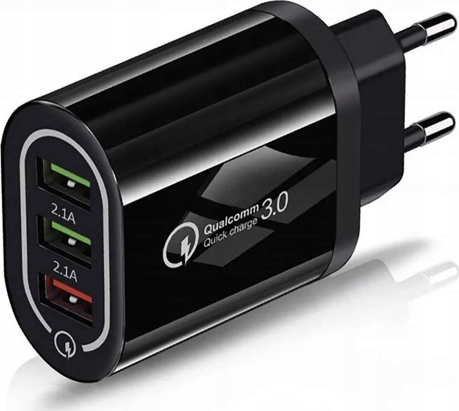 Ładowarka QGeeM Szybka ładowarka Sieciowa 3 porty Quick Charge QC3 1