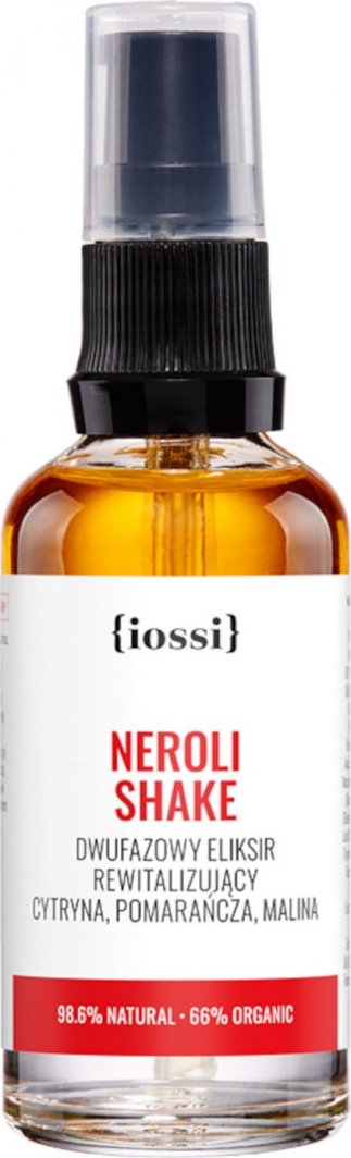 Iossi Neroli Shake - eliksir rewitalizujący 50ml DWUFAZOWY ELIKSIR REWITALIZUJĄCY. CYTRYNA, POMARAŃCZA, MALINA 1