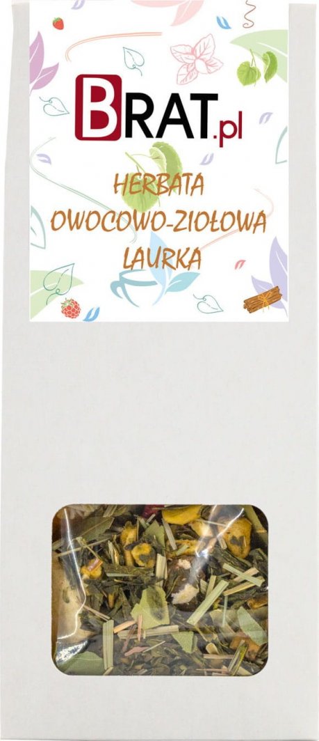 BRAT.PL AROMATYCZNA Herbata owocowo - ziołowa Laurka 50g OCZYSZCZAJĄCO-DETOKSYKUJĄCA 1
