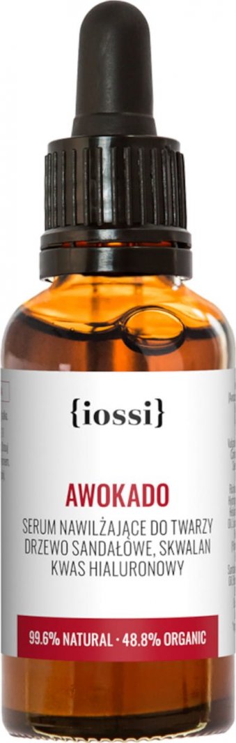 Iossi Awokado - serum nawilżające do twarzy 30ml ULELASTYCZNIA WSPIERA REGENERACJĘ 1