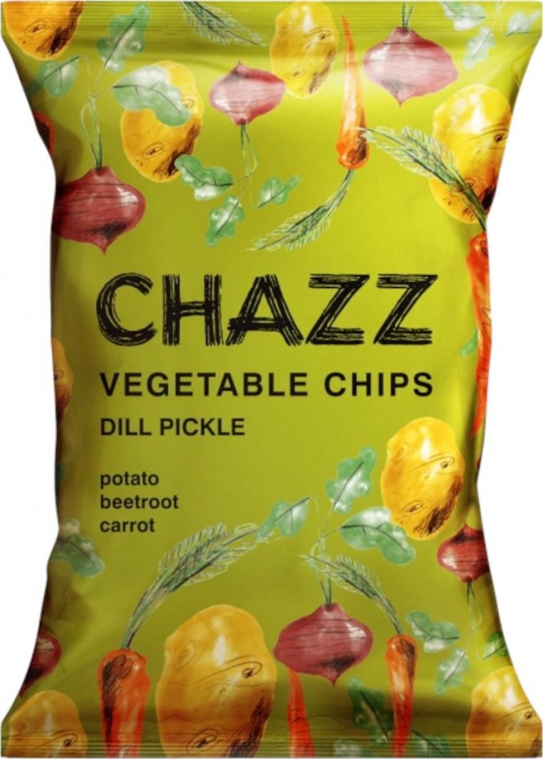 Chazz Chipsy warzywne o smaku koperkowym NATURALNE PRZYPRAWY 75g 1