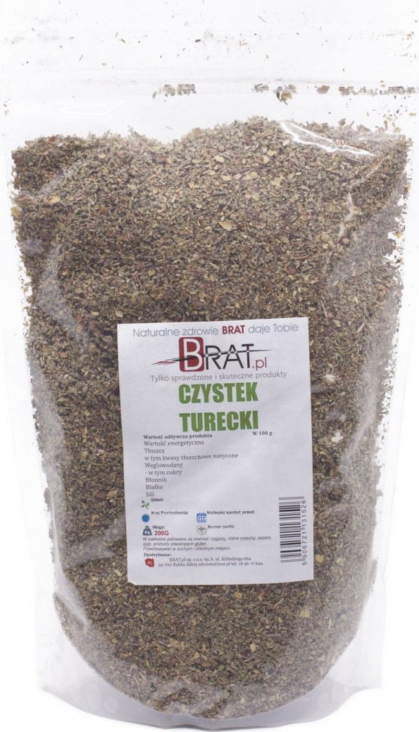 BRAT.PL CZYSTEK TURECKI suszony CISTUS INCANUS 200g 1