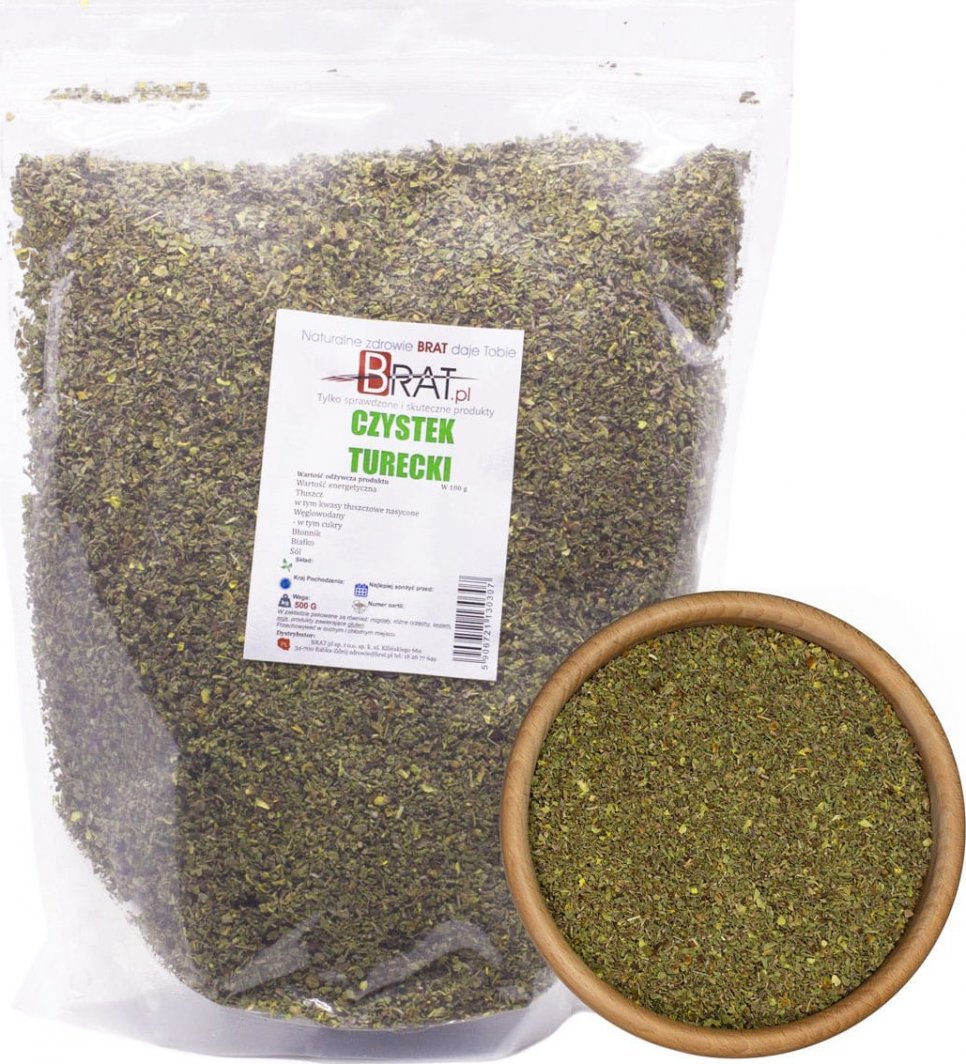 BRAT.PL CZYSTEK susz CISTUS INCANUS herbata 500g 1