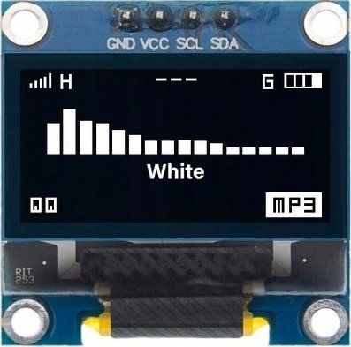 Wyświetlacz OLED I2C Arduino STM32 uniwersalny FV 1