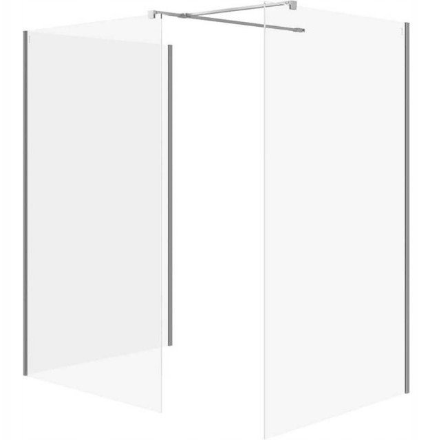 Cersanit (kabiny walk-in) SET B810: Kabina walk-in MILLE chrom 90x90x90x200 (S601-197) 1