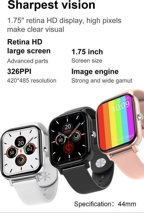 Smartwatch Pacific SMARTWATCH UNISEX PACIFIC 20-8 - EKG, WYKONYWANIE POŁĄCZEŃ (sy017g) 1