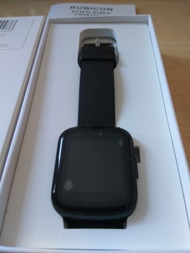 Smartwatch Rubicon Smartwatch Rubicon Czarny KW37 RNCE56 z pulsoksymetrem, tętno, trening OUTLET 911. 1