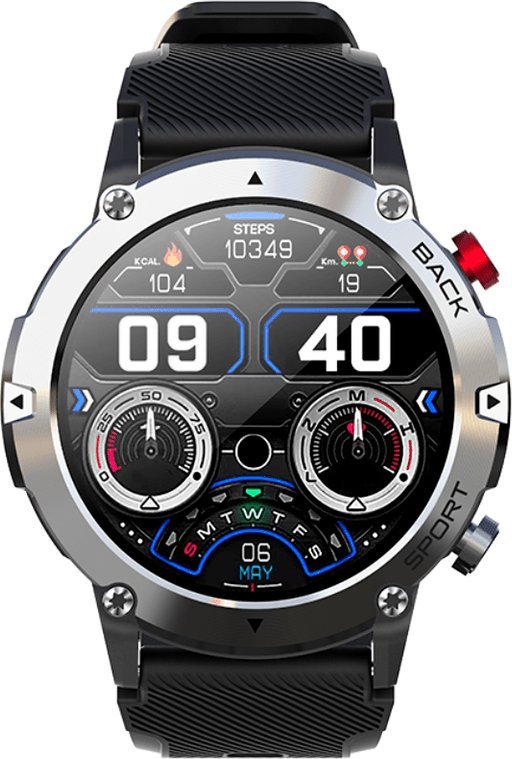 Smartwatch Rubicon SMARTWATCH MĘSKI Rubicon RNCE91 - WYKONYWANIE POŁĄCZEŃ, VOLUME CONTROL (sr036a) 1