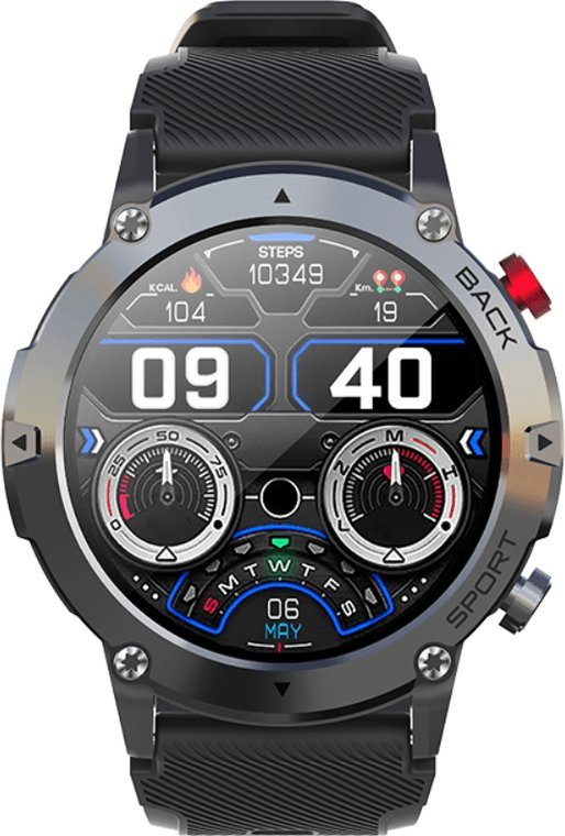 Smartwatch Rubicon SMARTWATCH MĘSKI Rubicon RNCE91 - WYKONYWANIE POŁĄCZEŃ, VOLUME CONTROL (sr036b) 1