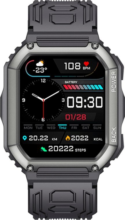 Smartwatch Rubicon SMARTWATCH MĘSKI Rubicon RNCE93 - WYKONYWANIE POŁĄCZEŃ, PULSOMETR (sr037a) 1