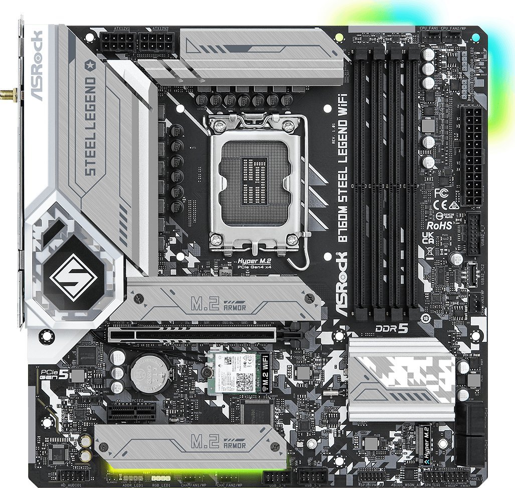 ASRock B760M Steel Legend WiFi マザーボード ASRock > B760M Steel Legend WiFi