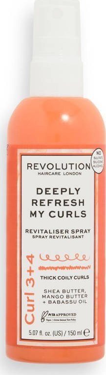 Revolution Rewitalizujący Spray do Włosów Revolution Hair Care London Deeply Refresh My Curls (150 ml) 1