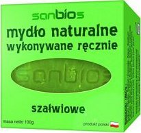 Sanbios Mydło naturalne szałwia 100g - Sanbios 1