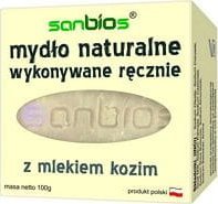 Sanbios Mydło naturalne z mlekiem kozim 100g - Sanbios 1