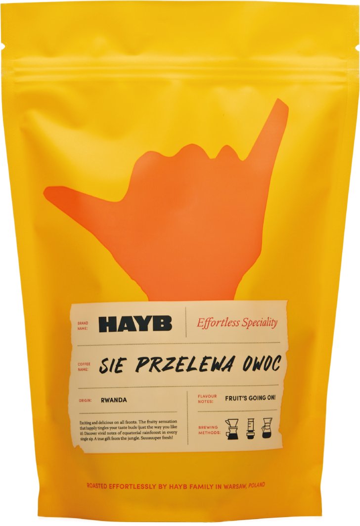 Kawa ziarnista HAYB Sie Przelewa Owoc 1 kg 1