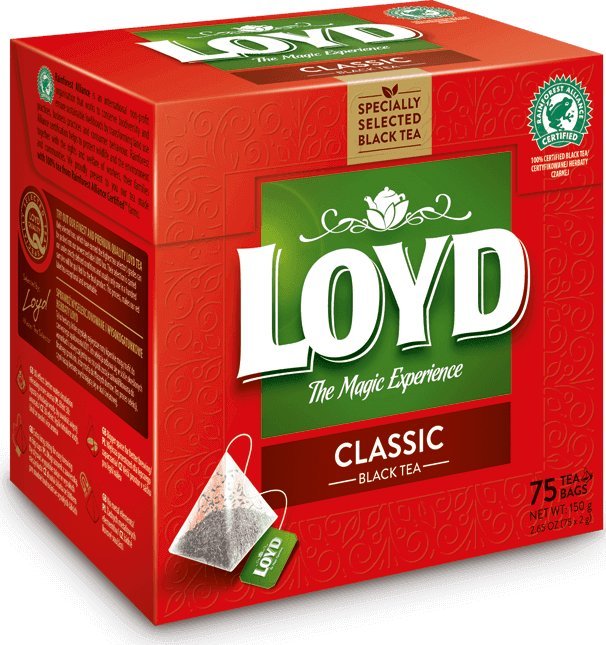 LOYD Herbata LOYD Black Tea Classic 75 torebek -piramidki 1