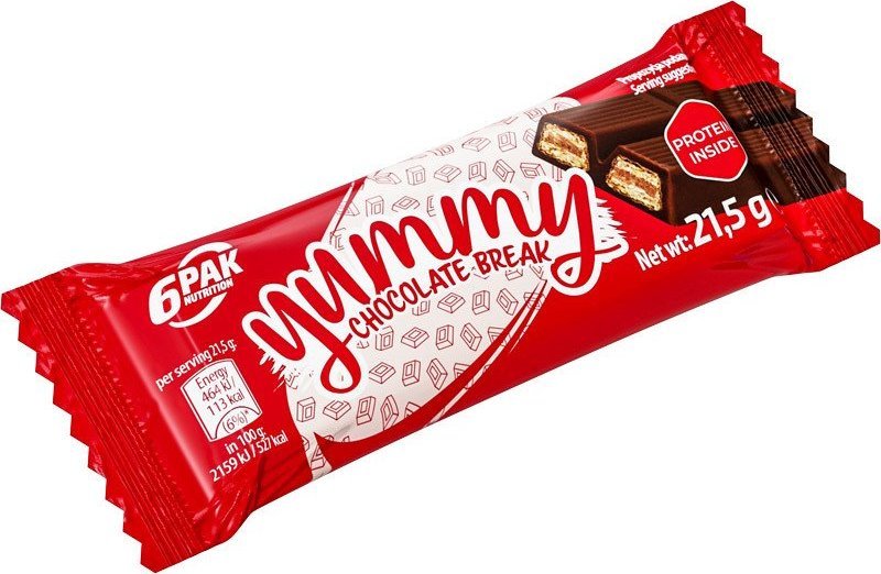 6PAK Nutrition 6PAK Nutrition Yummy Chocolate Break 21,5g Chocolate 1