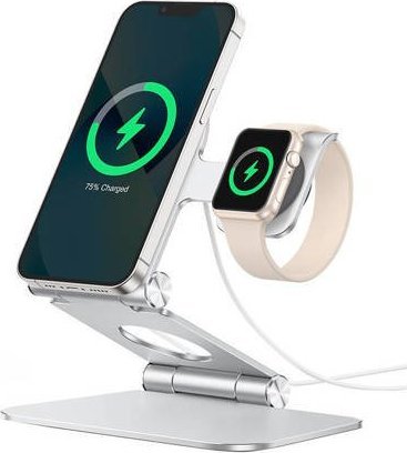 Omoton Stojak na telefon i zegarek z uchwytem na ładowarkę MS03 Omoton 1