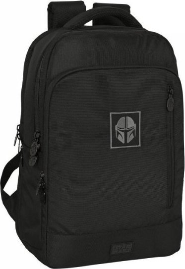Plecak The mandalorian Plecak na laptopa i tableta z wyjściem USB The Mandalorian Czarny 1