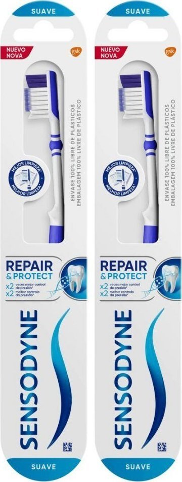 Sensodyne Szczoteczka do Zębów Sensodyne Repair & Protect Delikatny 2 Sztuk 1