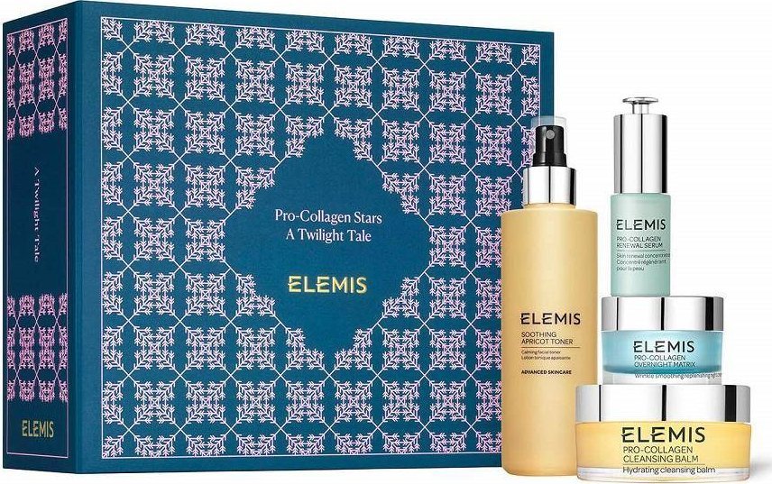 Elemis Pro-Collagen Stars A Twilight Tale zestaw Cleansing Balm 100g + Overnight Matrix 30ml + Soothing Apricot Toner 200ml + Renewal Serum 15ml + Luxury Cleansing Cloth 1