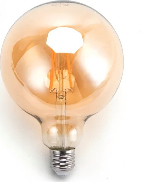 BestService Żarówka LED Lumax Amber LC160 8W E27 G125 700LM bursztynowa 1