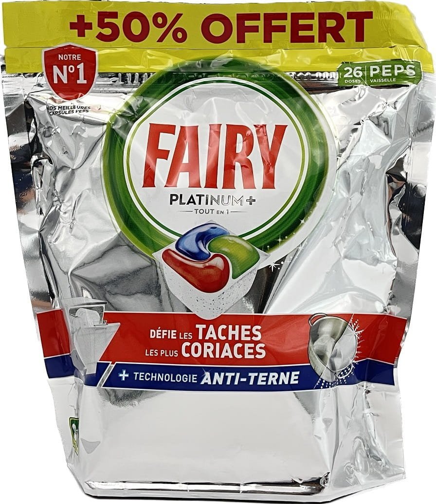 Procter & Gamble Tabletki do zmywarki Fairy Platinum+ 26szt 403g 1