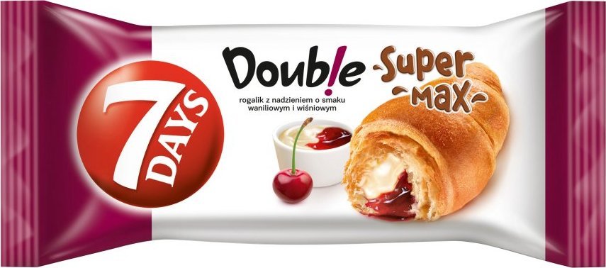 7 DAYS 7 Days Doub!e Max Croissant wanili-wiśniowym 110 g 1