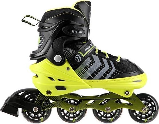 Rolki Nils Extreme NH18192 z wymienną płozą regulowane zielone r. 39-43 1