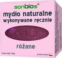 Sanbios Mydło naturalne różane 100g - Sanbios 1