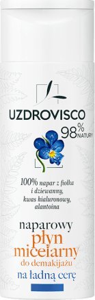 Uzdrovisco PŁYN MICELARNY DO DEMAKIJAŻU NAPAROWY NA ŁADNĄ CERĘ 200 ml - UZDROVISCO (FIOŁEK) 1
