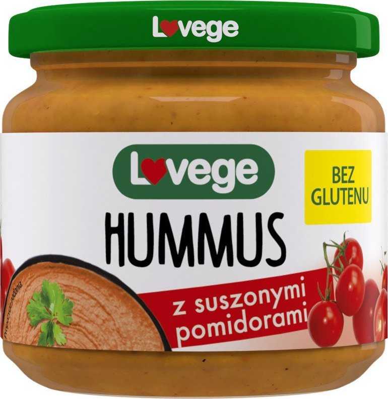 Sante SANTE Lovege Hummus Z Suszonymi Pomidorami 180g 1