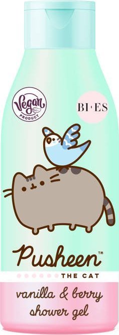 Bi-es Bi-es Pusheen The Cat Żel pod prysznic i do kąpieli - zapach Wanilii i Jagód 400ml 1