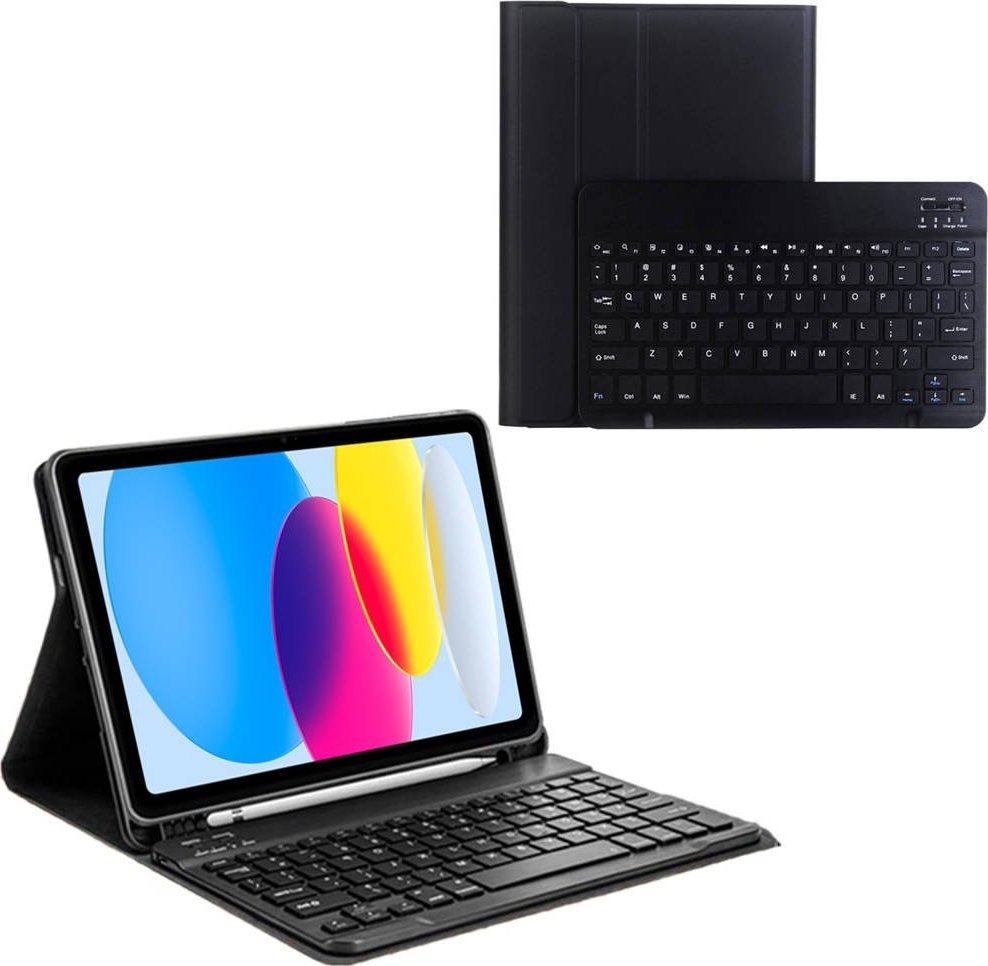 Strado Etui z klawiaturą do Apple iPad 10.9 2022 - CFIP22 (Czarne) uniwersalny 1