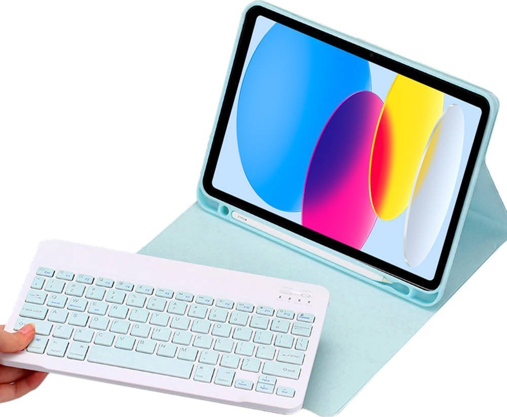 Strado Etui z klawiaturą do Apple iPad 10.9 2022 - CFIP22 (Niebieskie) uniwersalny 1