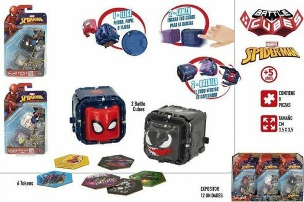 Figurka Spiderman Playset Spiderman Battle Cubes 8 Części 1