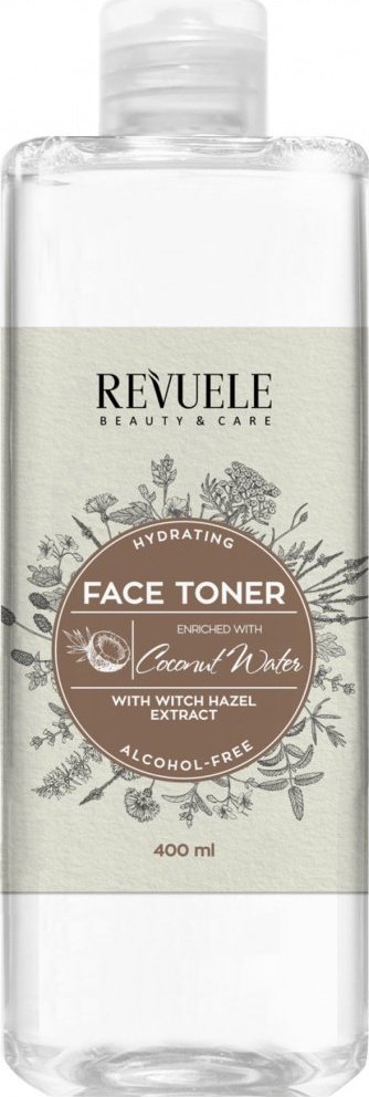 Revuele Nawilżający tonik do twarzy z woda kokosową / Revuele Witch Hazel Hydrating Face Toner With Coconut Water (400 ml) 1