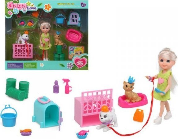 BigBuy Kids Lalka ze Zwierzątkiem Gaga Love 1