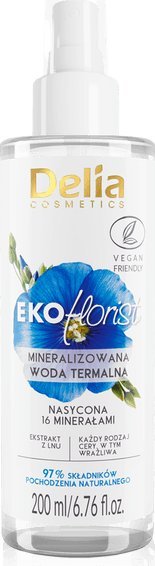 Delia Delia Cosmetics Eko Florist Len Mineralizowana Woda termalna  200ml 1